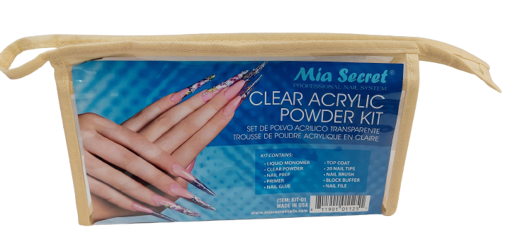 CLEAR ACRYLIC POWDER KIT para comenzar