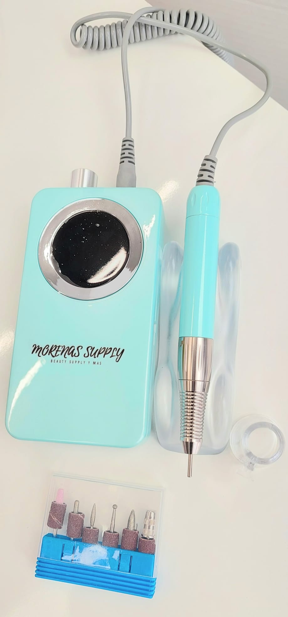 Taladro de uñas profesional sin escobillas, taladro eléctrico portátil de 35.000 RPM recargable, de baja vibración E para uñas perfectas para acrílico, gel, uñas naturales en salón o uso doméstico