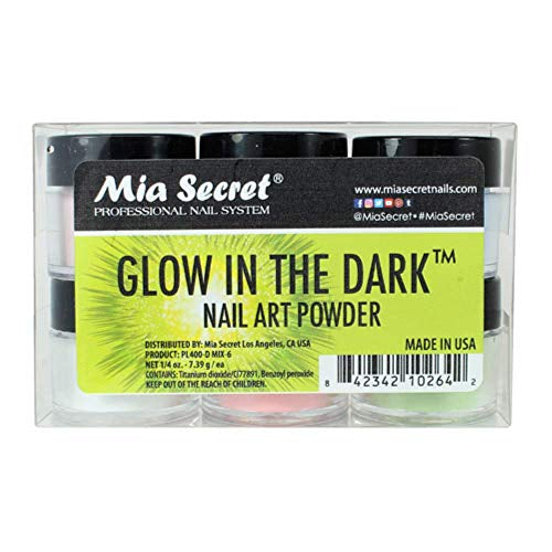 Acrilicos Glow in the Dark 6pcs