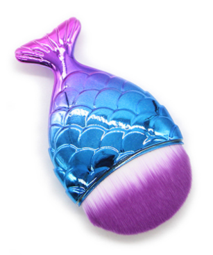 Nail Art Dust Brush Mermaids Nail Brush Remover Cleaner For Acrylic & UV Nail Gel Powder