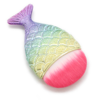 Nail Art Dust Brush Mermaids Nail Brush Remover Cleaner For Acrylic & UV Nail Gel Powder