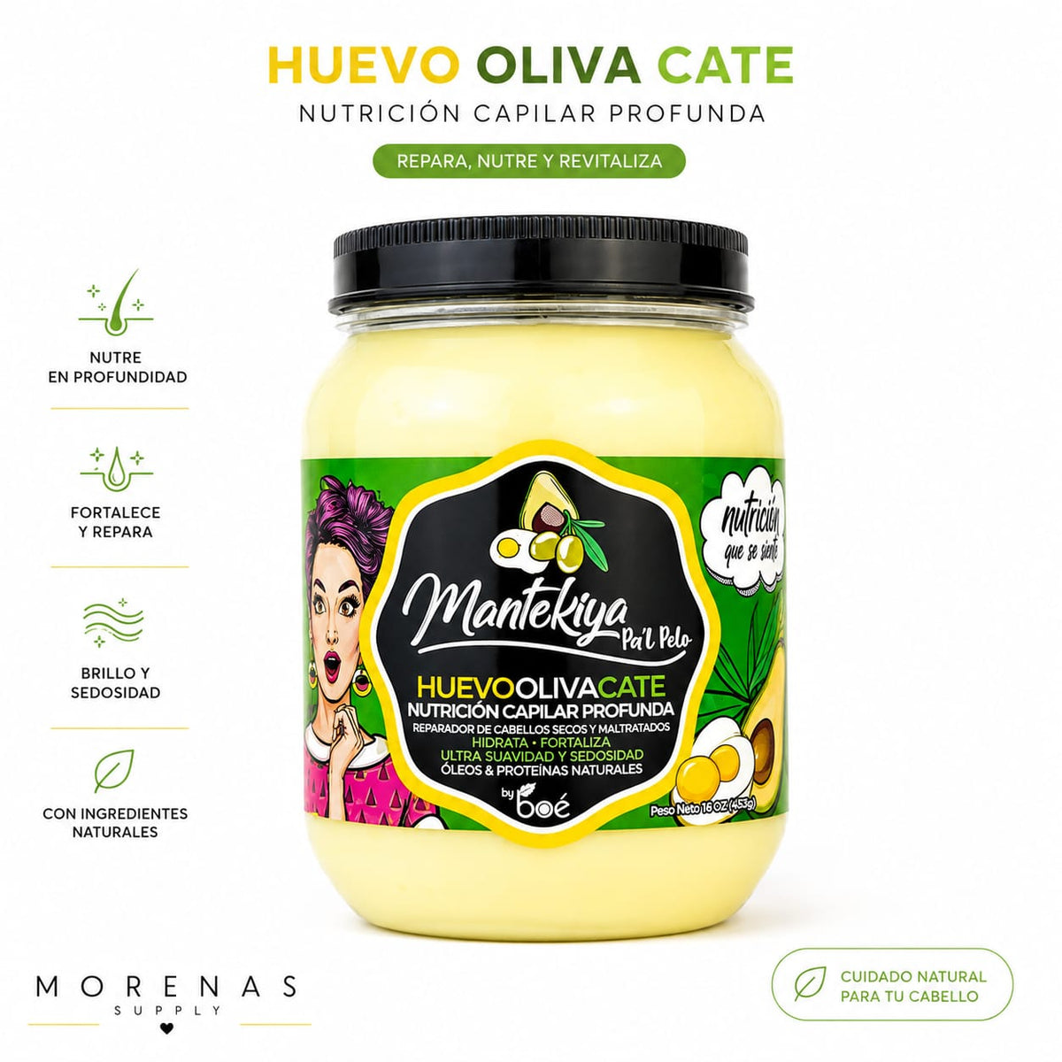 Mascarillas Mantekiya Pa'l Pelo NUTRICION HIDRATACION o FORTALECIMIENTO  escoje el tuyo ya