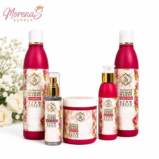 Simone Profesional Celulas Madres LIBRE DE SULFATO Y SAL KIT 5piezas
