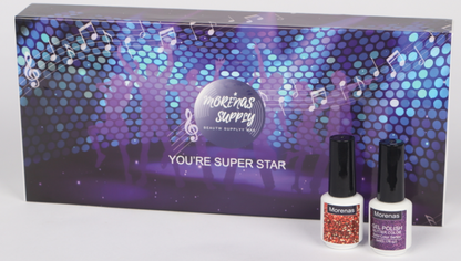 Coleccion YOUR A SUPER STAR 8 COLORES Y TOP Y BASE COAT EN GEL