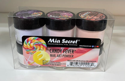 Mia Secret Candy Fever Acrylic Nail Art Powder Collection 6 Colors Set