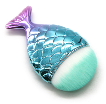 Nail Art Dust Brush Mermaids Nail Brush Remover Cleaner For Acrylic & UV Nail Gel Powder